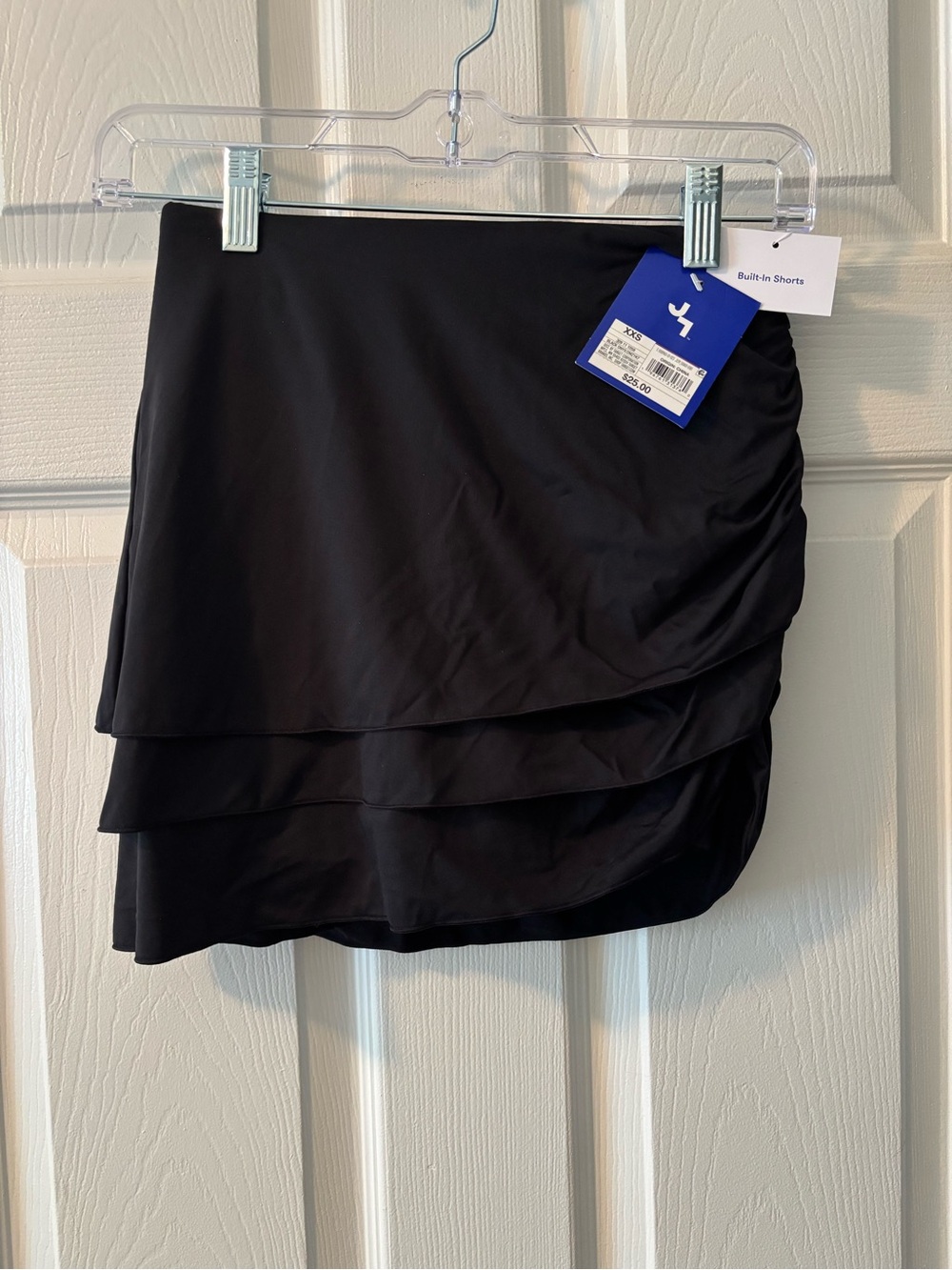 JoyLab Black Tiered Skort with Built-In Shorts